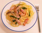 簡単♪美味しい☆舞茸ベーコン小葱のパスタ作り方6写真