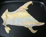 №２２　パリパリ鶏皮と鶏皮油作り方1写真