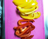 豚バラといろいろ野菜のカラフル炒め作り方1写真