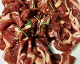 ラム肉（仔羊肉）のクミン炒め作り方1写真