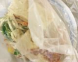 肉詰め豆腐餃子風と野菜のレンジ酒蒸し作り方17写真
