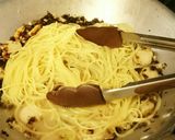 岩のりとほたてのスパゲッティー作り方4写真