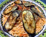 超簡単☆サバと焼ナスのトマトソースパスタ作り方7写真