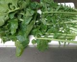 大根の葉っぱと油揚げの炒め物作り方1写真
