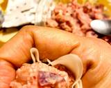 里芋入り焼売、煮卵と煮コンニャク人参弁当作り方5写真