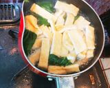 【インフル予防】小松菜と油揚げの味噌汁作り方1写真
