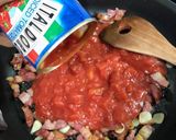 旨味たっぷり！トマトとベーコンのパスタ作り方4写真