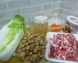 豚肉と白菜のミルフィーユ鍋→〆はラーメン作り方1写真