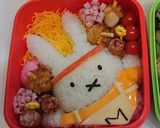 ☆★キャラ弁★ミッフィー弁当★運動会★☆作り方8写真