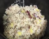 簡単すぎる！薩摩芋と挽肉の炊き込みご飯作り方5写真