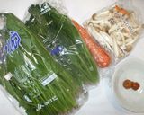 ほうれん草の梅肉おかかあえ♪簡単作り方1写真