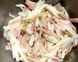 長芋とハムの酢の物*辛子入り作り方3写真