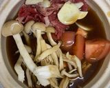 牛肉とトマトの中華風小鍋作り方2写真