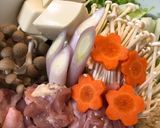 やまと芋とレモンで食べる☆牡蠣と鶏肉の鍋作り方3写真