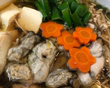 やまと芋とレモンで食べる☆牡蠣と鶏肉の鍋作り方6写真