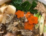 やまと芋とレモンで食べる☆牡蠣と鶏肉の鍋作り方7写真
