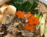 やまと芋とレモンで食べる☆牡蠣と鶏肉の鍋作り方7写真