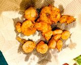 ヒレステーキ同時に海老、セロリ芋のソテー作り方1写真