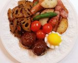 お弁当(11/10)和風ジャーマンポテト作り方3写真