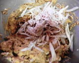 鯖缶とごぼうの軟らかスパイシー味噌バーグ作り方4写真