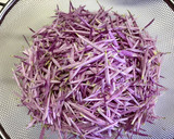 食用菊とほうれん草のおひたし作り方2写真