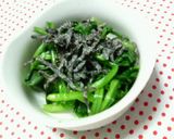 ✿ほうれん草のお浸しと❀塩昆布の✿和え物作り方2写真