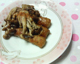✿ソーセージとしめじの❀簡単✿焼肉タレ焼作り方3写真