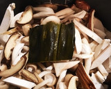 きのこご飯　しめじ　エリンギ　舞茸　椎茸作り方5写真