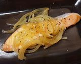 鮭のバターポン酢蒸し作り方4写真