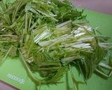 鰹とじゃこの柚子胡椒味おつまみ水菜サラダ作り方2写真