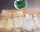 あさりと豆腐の胡麻が香るチゲ風スープ作り方2写真