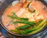 あさりと豆腐の胡麻が香るチゲ風スープ作り方10写真