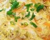 親子丼みたいな節約レシピの卵とじ♥゛作り方6写真