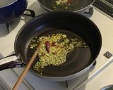 野沢菜の簡単ペペロンチーノ～白身魚のせ～作り方4写真