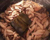 きのこご飯　しめじ　エリンギ　舞茸　椎茸作り方6写真