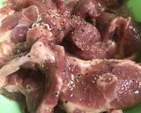 ブロッコリーと焼肉豚の塩炒め作り方2写真