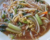 とんこつ醤油のお野菜あんかけラーメン♪作り方1写真