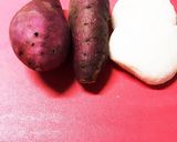 秋♪ とっても簡単 さつま芋の芋もち作り方1写真