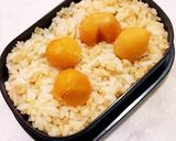 玄米栗入りご飯 中学生 秋弁当 詰め方作り方1写真