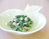 【離乳食中期】鮭とほうれん草のミルク和え作り方4写真