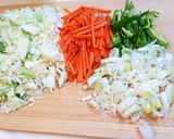 豚肩ロースと野菜の塩炒めスパゲッティ作り方1写真