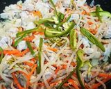 豚肩ロースと野菜の塩炒めスパゲッティ作り方6写真