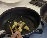 野沢菜の簡単ペペロンチーノ～白身魚のせ～作り方10写真