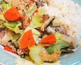 ボーク野菜炒めライス作り方4写真
