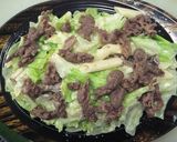 牛焼肉とレタスのマカロニサラダ作り方5写真