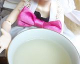 リカちゃん♡枝豆と水菜のお吸い物作り方1写真