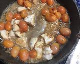 ミニトマト大量消費!卵と鶏肉の中華炒め作り方2写真