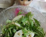 リカちゃん♡水菜れんこん胡麻マヨサラダ作り方15写真