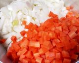 蓮根&野菜たっぷり！キーマ風トマトカレー作り方1写真