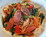 ﾅﾎﾟﾘﾀﾝ風焼そば(レンジ簡単)作り方6写真